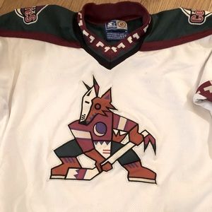 Vintage Phoenix coyotes ice hockey jersey youth XL